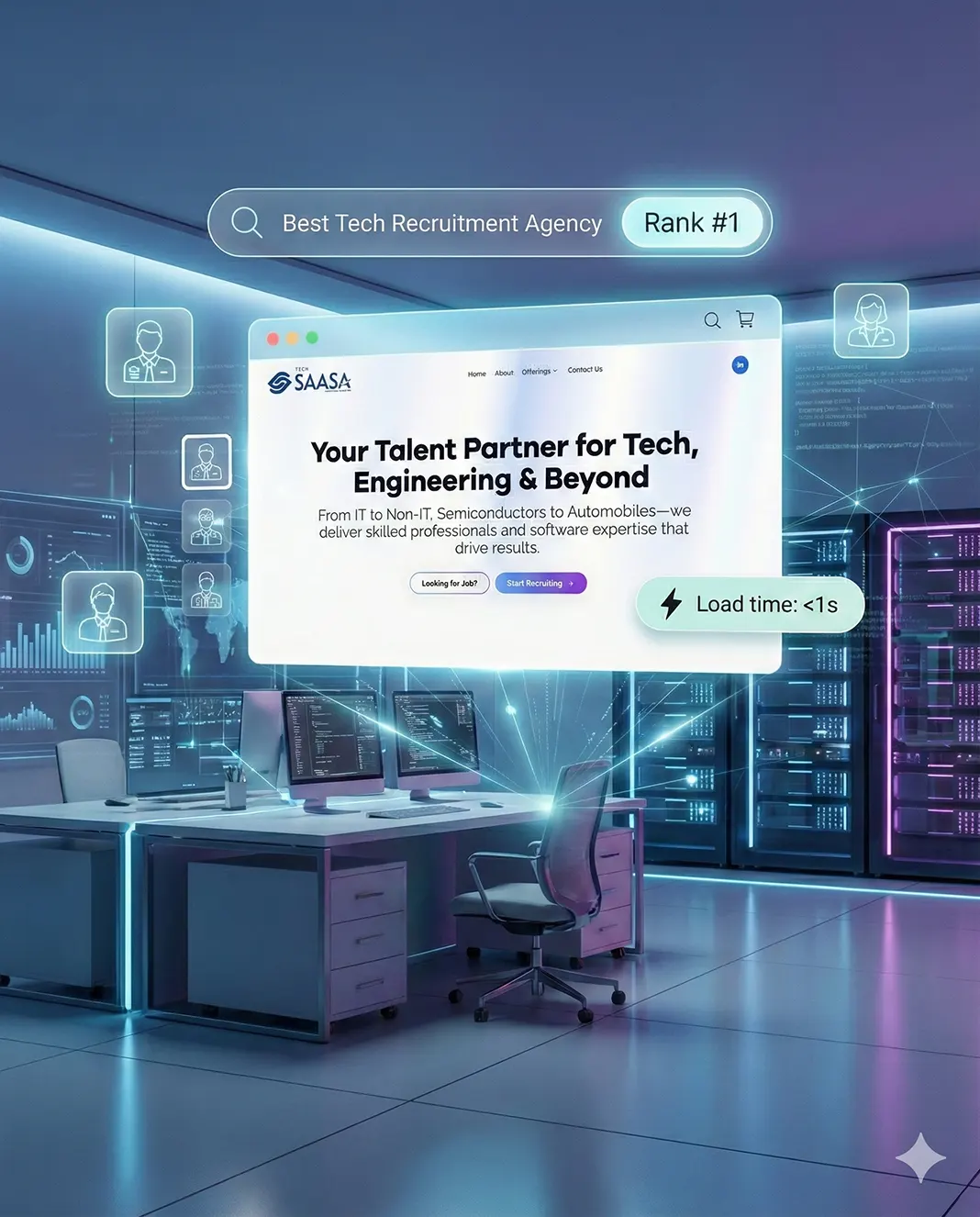TechSaasa high performance website development